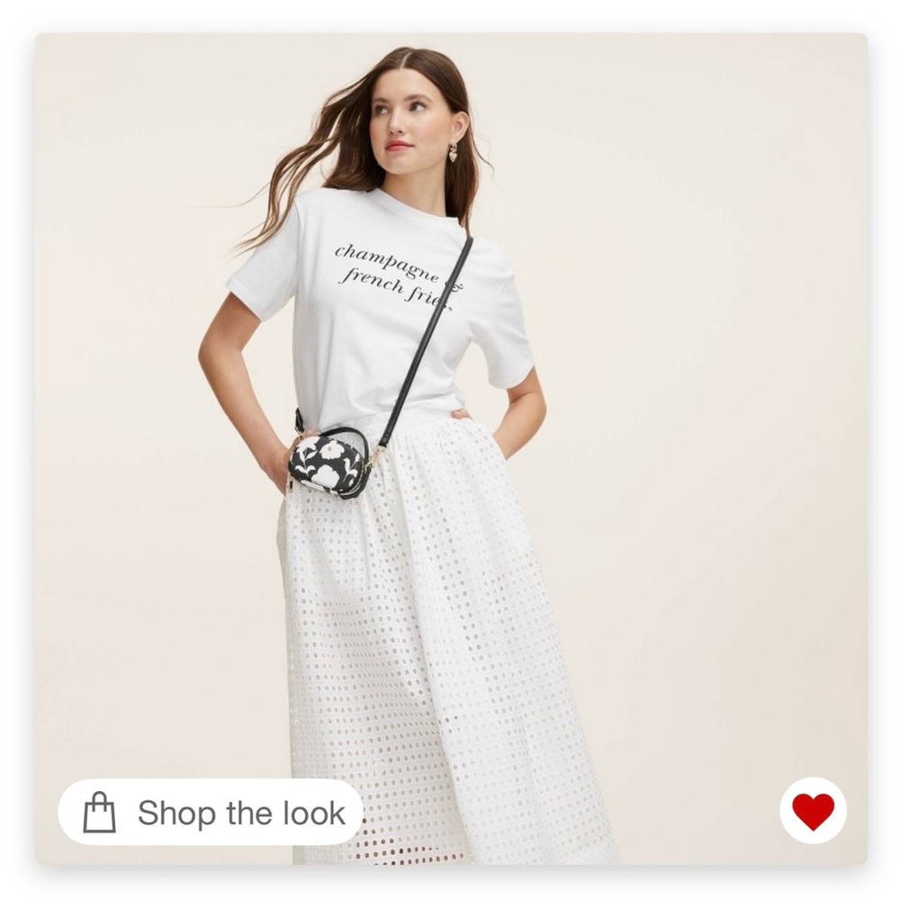 Classic Rose Mini Crossbody Bag - kate spade new york x Target Black/White - Picture 5 of 8